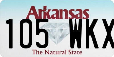 AR license plate 105WKX