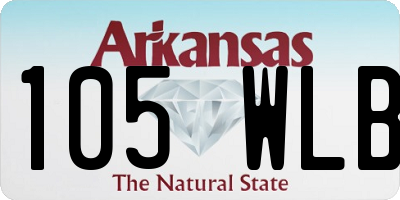 AR license plate 105WLB