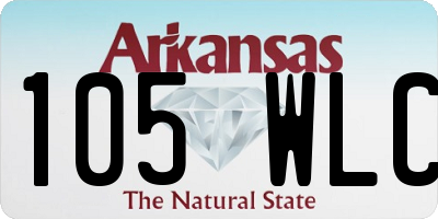 AR license plate 105WLC