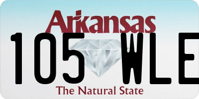 AR license plate 105WLE