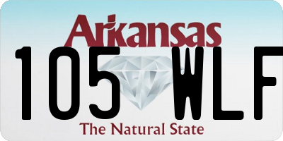 AR license plate 105WLF