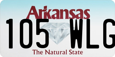 AR license plate 105WLG