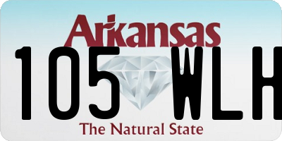 AR license plate 105WLH