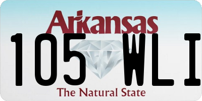 AR license plate 105WLI