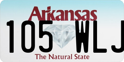 AR license plate 105WLJ