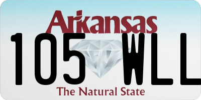 AR license plate 105WLL