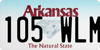 AR license plate 105WLM