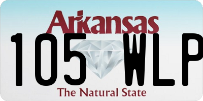 AR license plate 105WLP