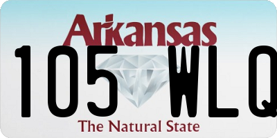 AR license plate 105WLQ