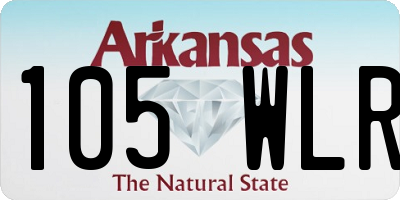 AR license plate 105WLR