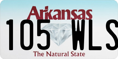 AR license plate 105WLS