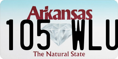 AR license plate 105WLU
