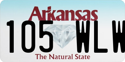 AR license plate 105WLW