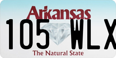 AR license plate 105WLX