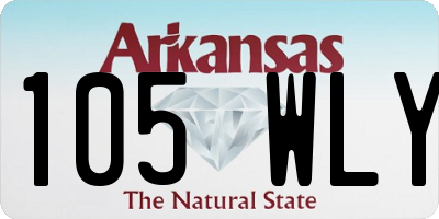 AR license plate 105WLY