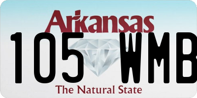 AR license plate 105WMB