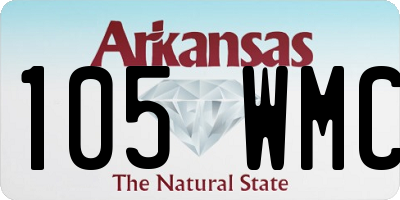 AR license plate 105WMC