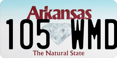 AR license plate 105WMD