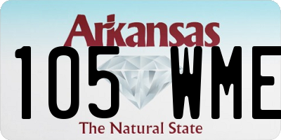 AR license plate 105WME