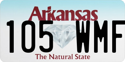 AR license plate 105WMF