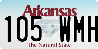 AR license plate 105WMH