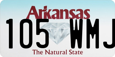 AR license plate 105WMJ