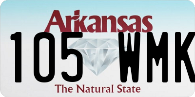 AR license plate 105WMK