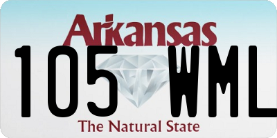 AR license plate 105WML