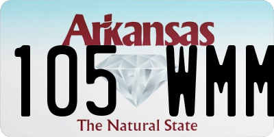 AR license plate 105WMM