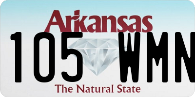 AR license plate 105WMN