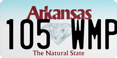 AR license plate 105WMP