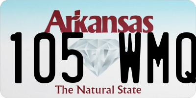 AR license plate 105WMQ