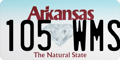 AR license plate 105WMS