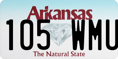 AR license plate 105WMU