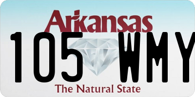 AR license plate 105WMY