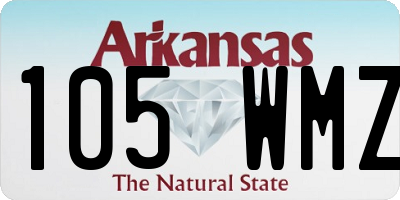 AR license plate 105WMZ