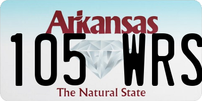 AR license plate 105WRS