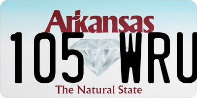 AR license plate 105WRU