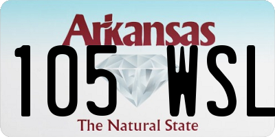 AR license plate 105WSL