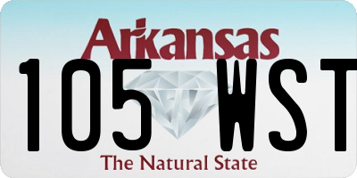 AR license plate 105WST
