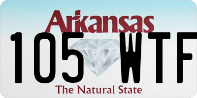 AR license plate 105WTF