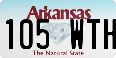 AR license plate 105WTH