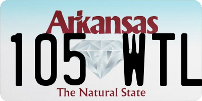 AR license plate 105WTL