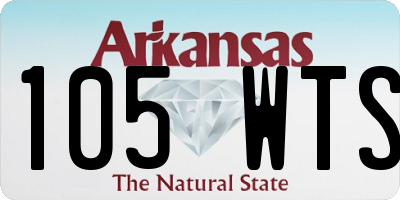 AR license plate 105WTS