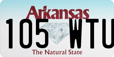 AR license plate 105WTU