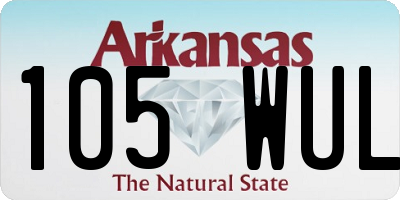 AR license plate 105WUL