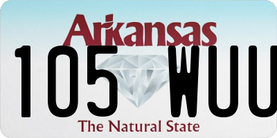 AR license plate 105WUU