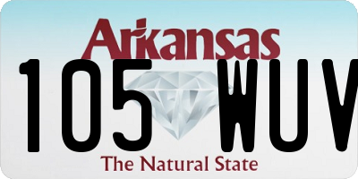 AR license plate 105WUV