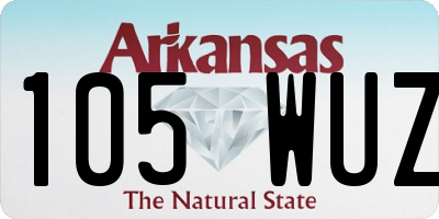 AR license plate 105WUZ