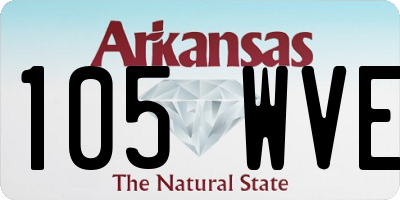 AR license plate 105WVE